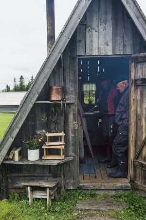 A old-style kitchen house