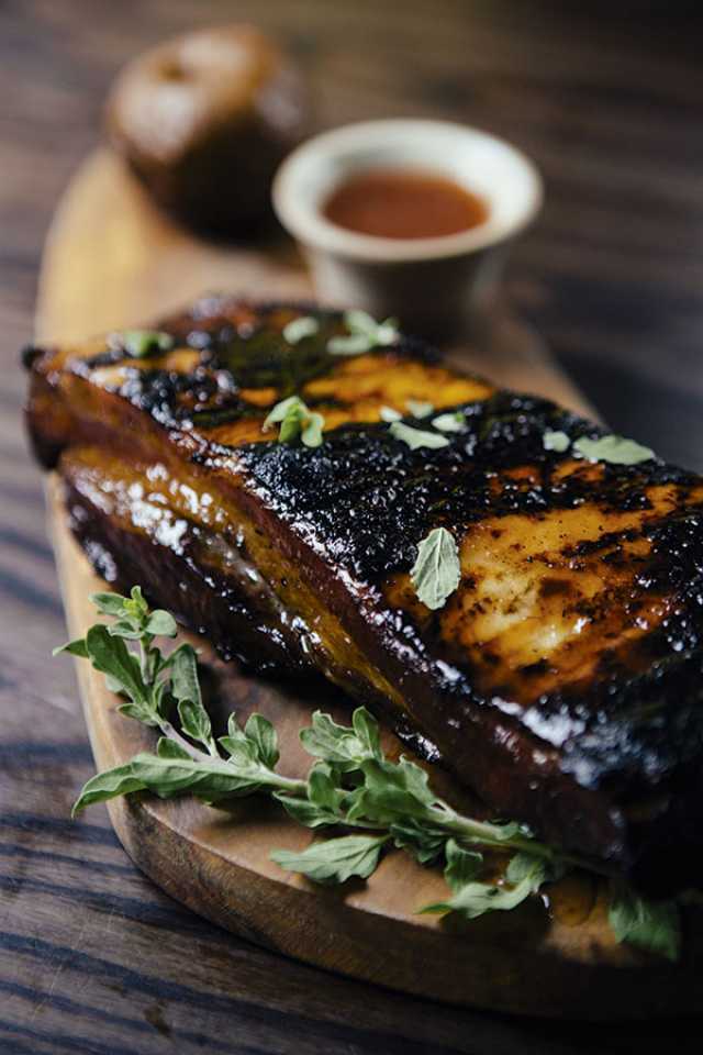 Ribs from Tish and Mullins' European-style grill restaurant Ember Yard
