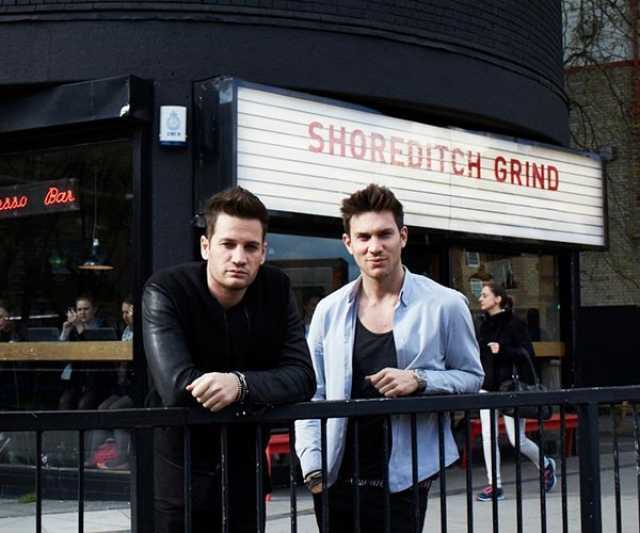 The coffee chain Grind & Co is owned by David Abrahmovitch and Australian DJ Kaz James, who turned the space above their original Shoreditch café into a recording studio.