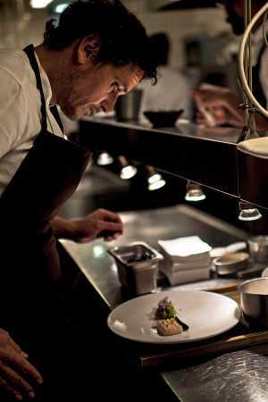 Rodolfo Guzman in the kitchen at Borago