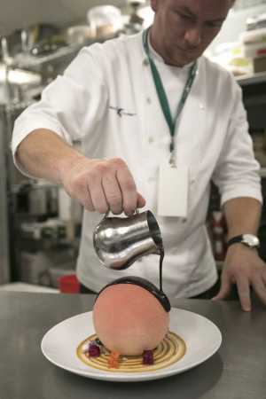 Cornelius Gallagher preparing a dish