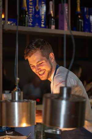 Hamish Pearce in the M Restaurants kitchen