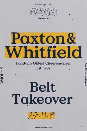 Paxton & Whitfield takeover The Cheese Bar