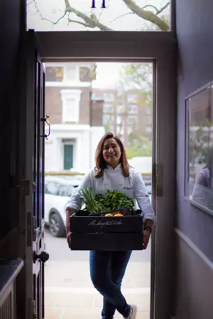 Saima Khan at her home in Hampstead