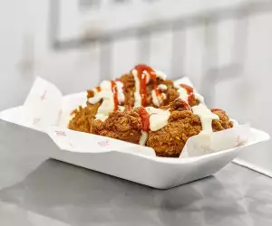 Vegan fried chicken from Temple of Seitan, Hackney