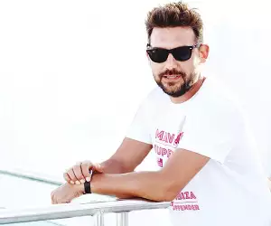 Mikey Vettraino is a DJ at Is Fradis Beach Club in Cala Sinzias, Sardinia and founder of Mav Music, which makes playlists for restaurant chains such as Wagamama, Soho House group, and restaurants including Temper and Frenchie.