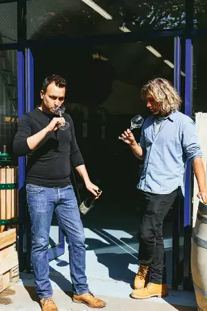 Renegade London wine's founders Warwick Smith and Josh Hammond
