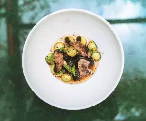 a plate of food from Native at Browns&rsquo; flagship store in Mayfair