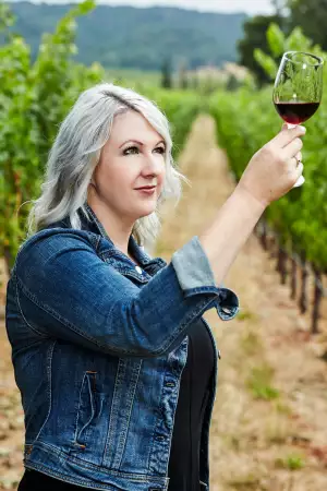 Best California wines: Dark Horse's Beth Liston in the vineyard Best California wines: Dark Horse's Beth Liston in the vineyard
