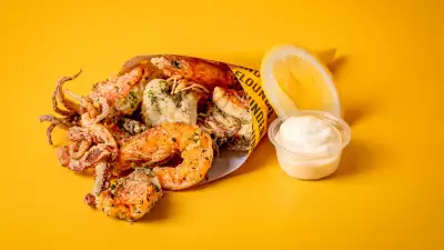 Best brunch London: Bar Flounder's fritto misto with aioli