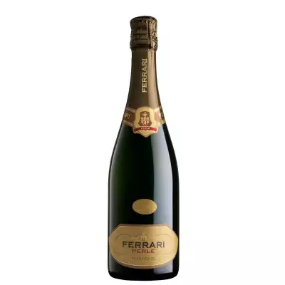 A bottle of Ferrari Trento Perl&eacute;