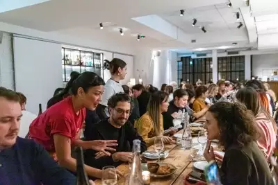 A scene from one of Rahel Stephanie's London supperclubs