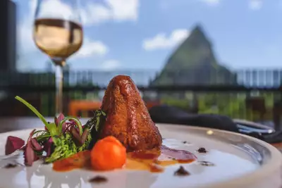 The crispy pork piton starter