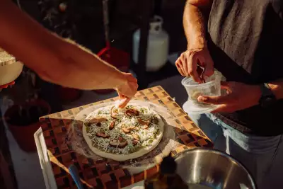 Cooking pizza at home Cooking pizza at home