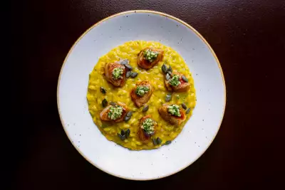 Seafood risotto at The Ninth Seafood risotto at The Ninth