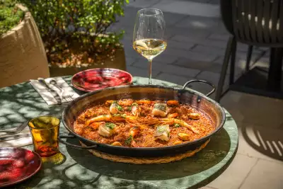 Seafood paella at The Campaner