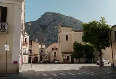 Buildings in Civita, in the Cosenza province of Calabria