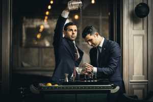 The martini trolley at the Connaught Bar