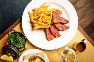 Hawskmoor steak and chips Hawskmoor steak and chips