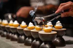 Burnt meringue desert at Vraic