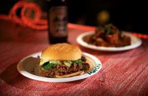 Yuzu matcha chicken burger