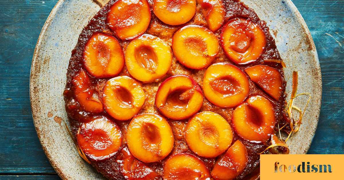 Make Faiza Hayani Bellili's caramelised plum upside-down cake | Recipes | Foodism