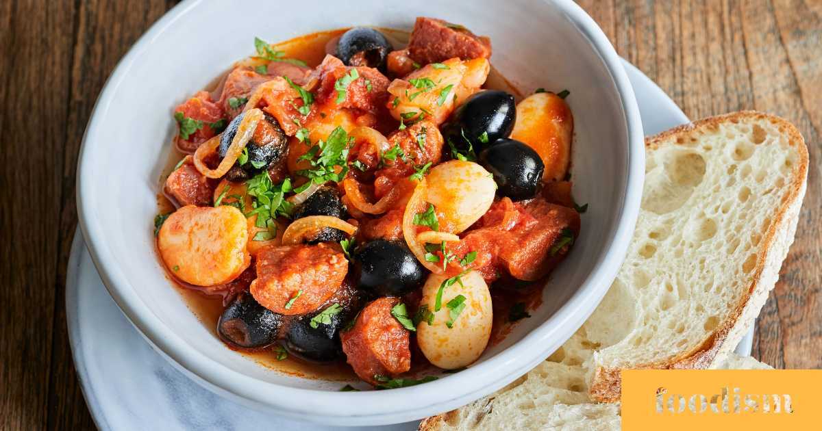 Make José Pizarro's chorizo, olive and judion bean stew | Recipes | Foodism