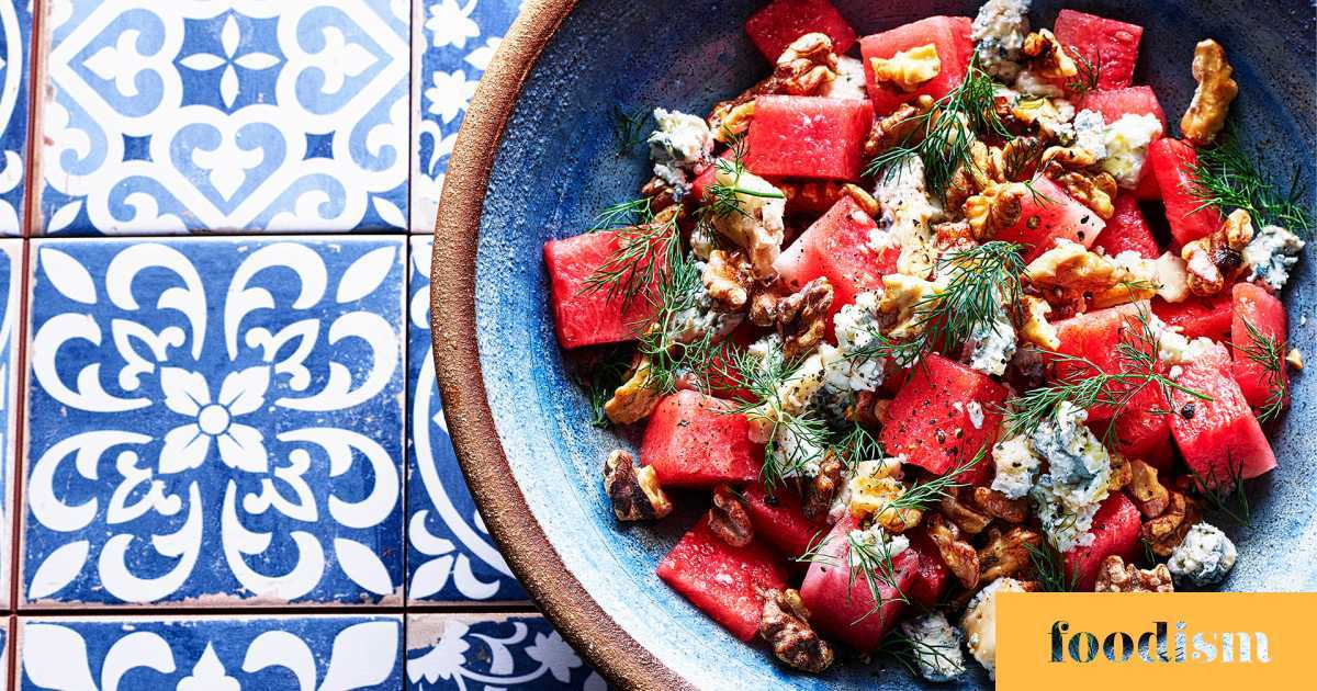 Make Ben Tish’s watermelon and salty blue cheese salad | Recipes | Foodism