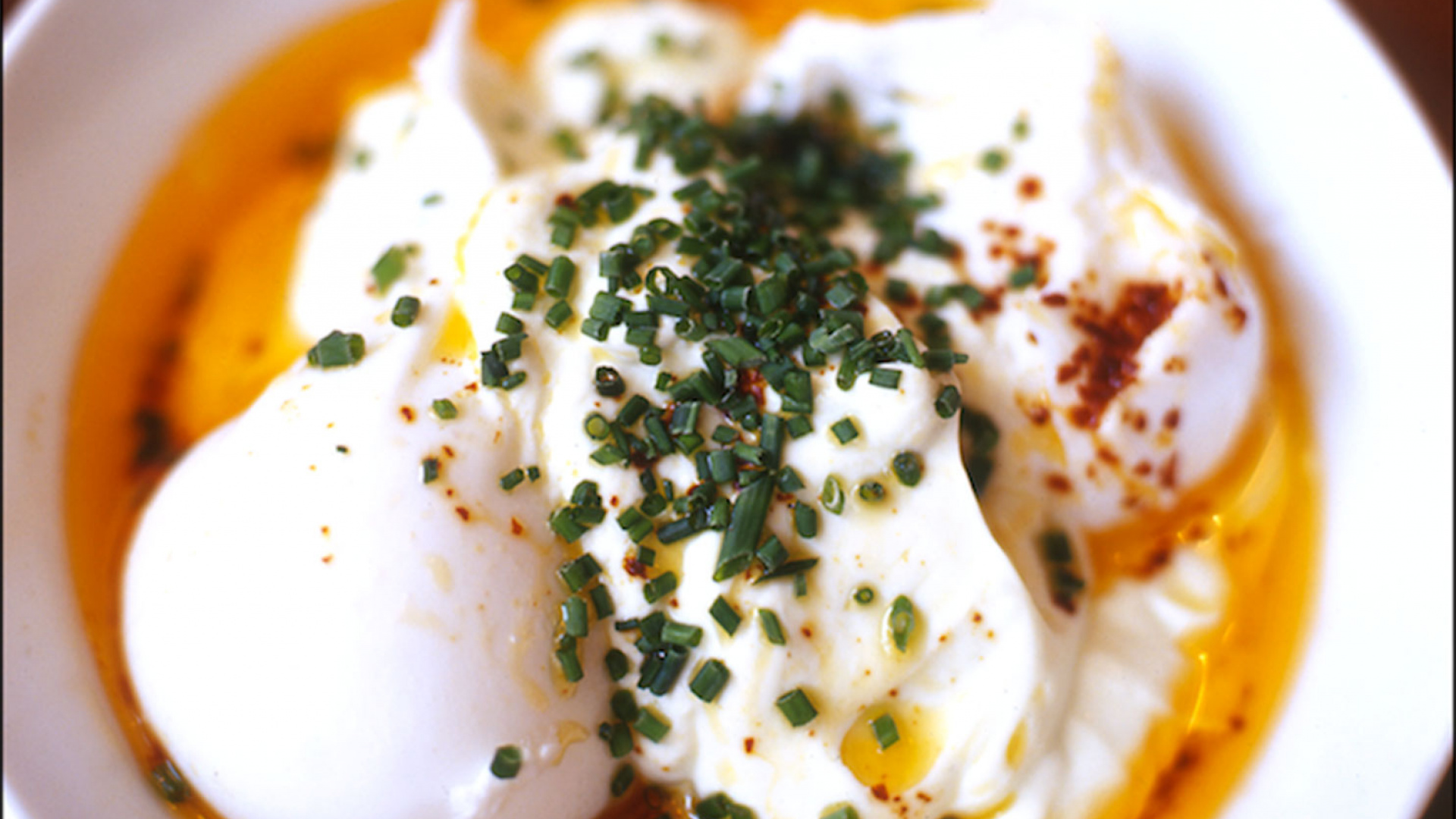 Turkish eggs at The Providores close up Turkish eggs at The Providores close up