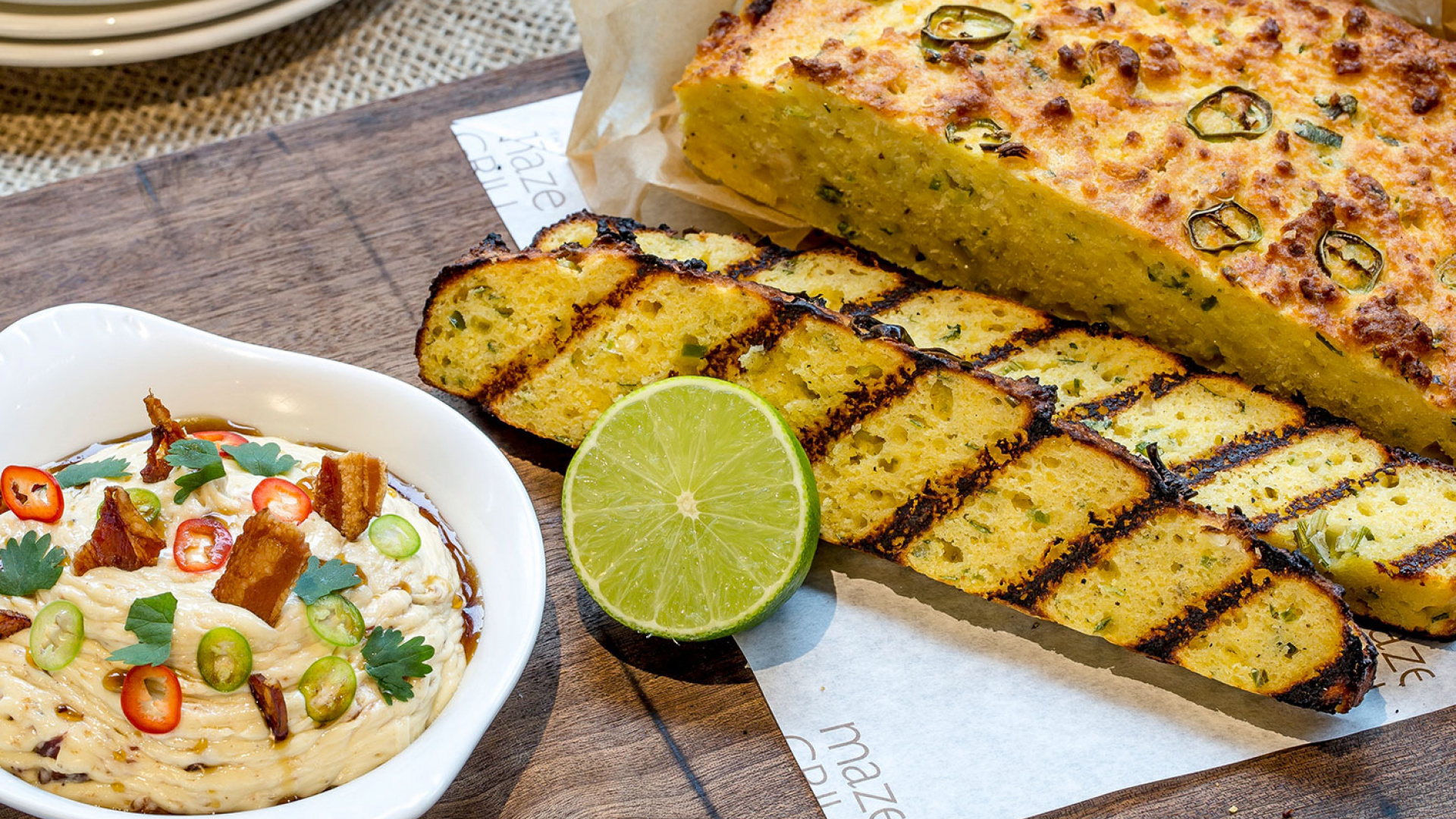 Cornbread and maple butter Cornbread and maple butter