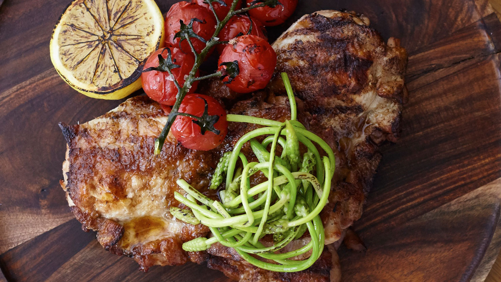 Nobu's grilled chicken with spicy lemon garlic Nobu's grilled chicken with spicy lemon garlic