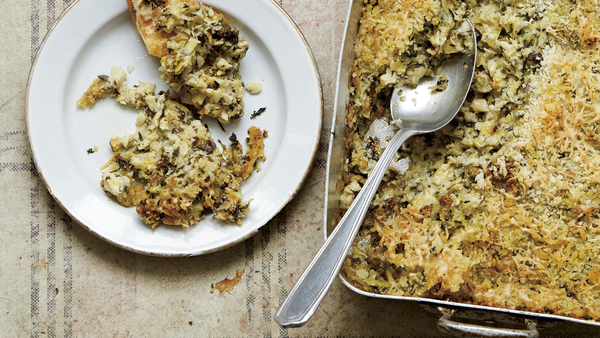 A recipe for artichoke gratin by Emma Spitzer A recipe for artichoke gratin by Emma Spitzer