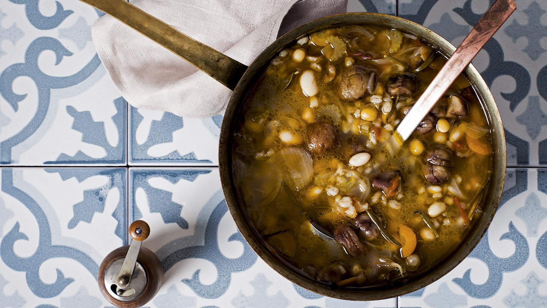 A recipe for chestnut soup by The Silver Spoon; photography Simon Bajada A recipe for chestnut soup by The Silver Spoon; photography Simon Bajada
