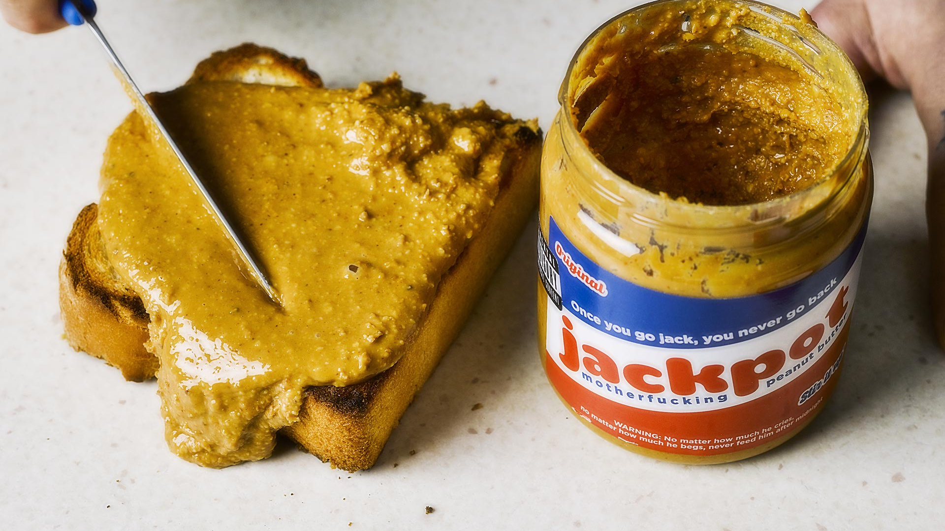 Jackpot Motherfucking Peanut Butter on toast Jackpot Motherfucking Peanut Butter on toast