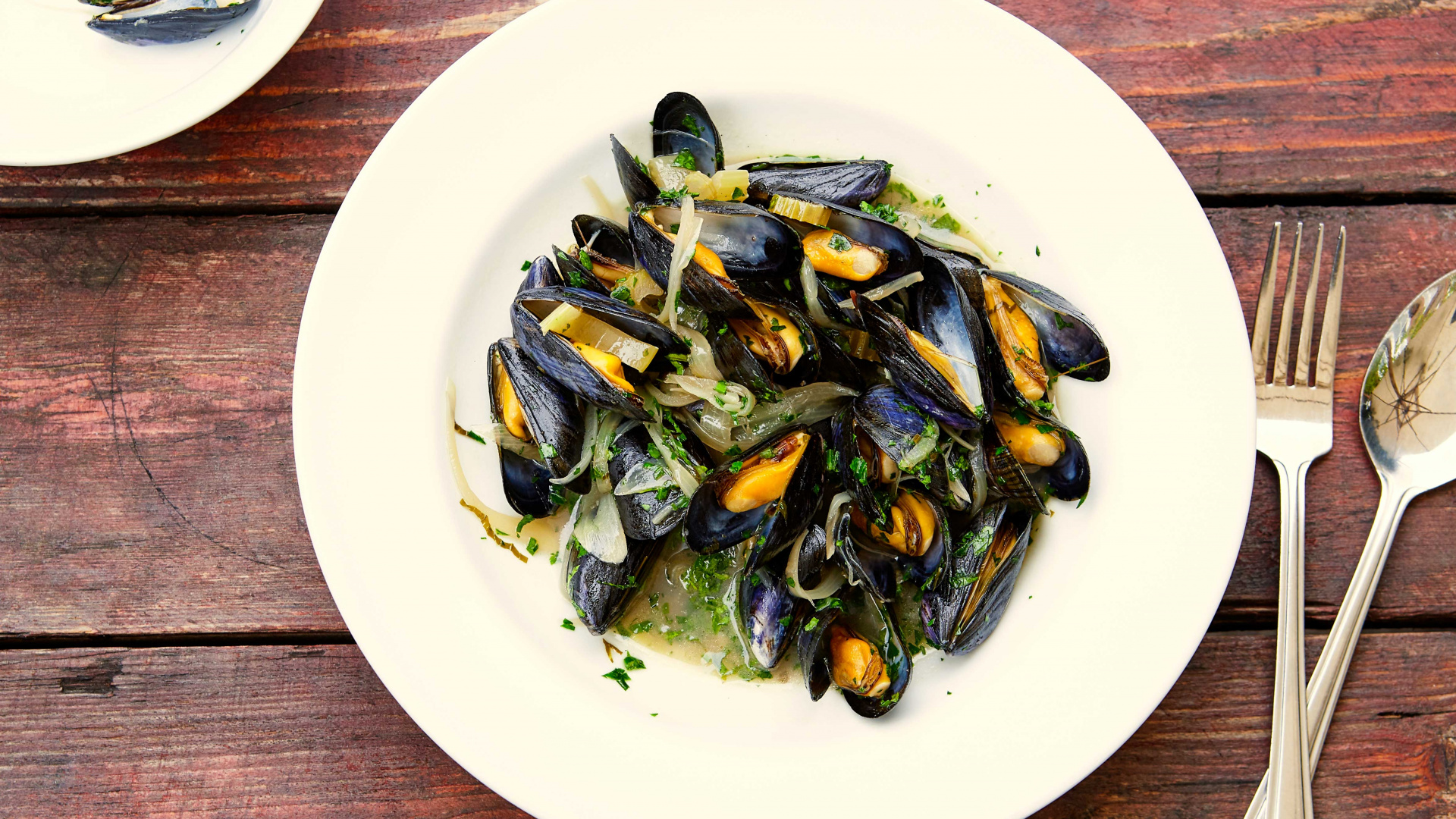 Margot Henderson's steamed mussels with celery and white wine Margot Henderson's steamed mussels with celery and white wine