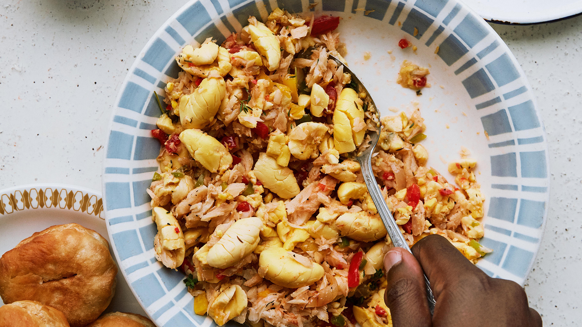Original Flava's ackee and saltfish; photography by Matt Russell Original Flava's ackee and saltfish; photography by Matt Russell