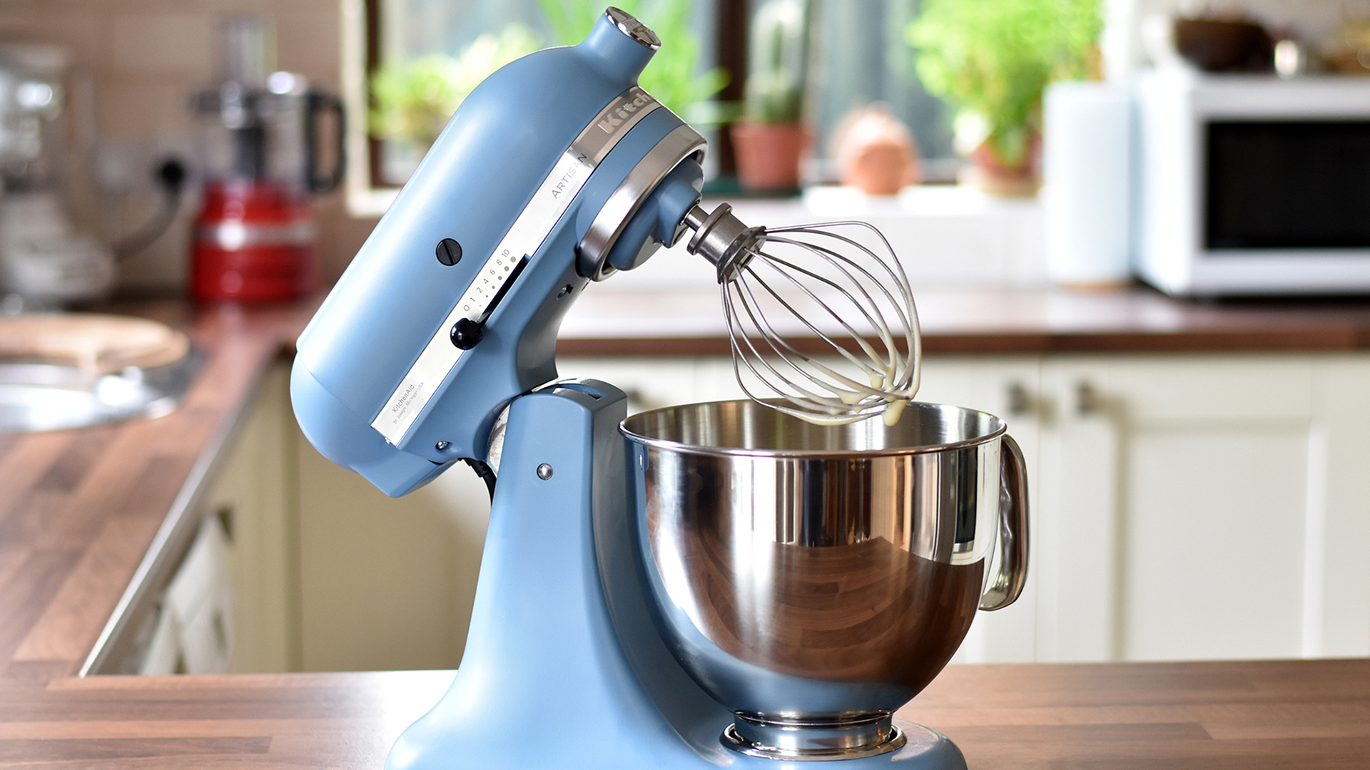 Win a KitchenAid Velvet Blue 4.8L Artisan Stand Mixer, worth over £450