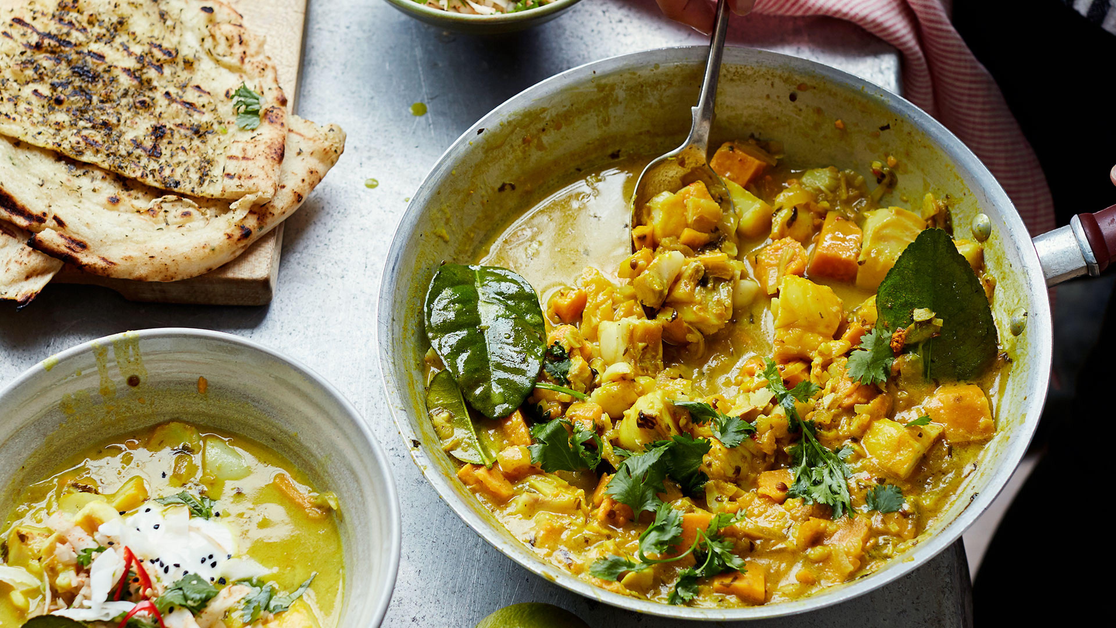 Make Tart London's smoked haddock and sweet potato curry Recipes