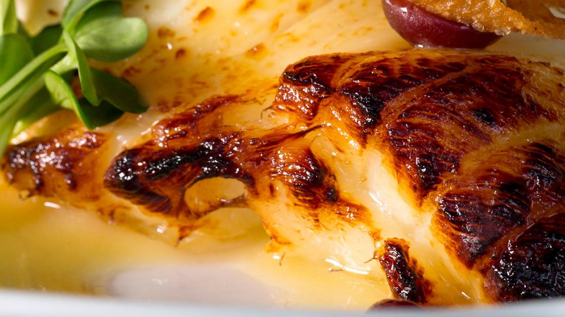 Make this seabass with a champagnemiso sauce from Sake no Hana