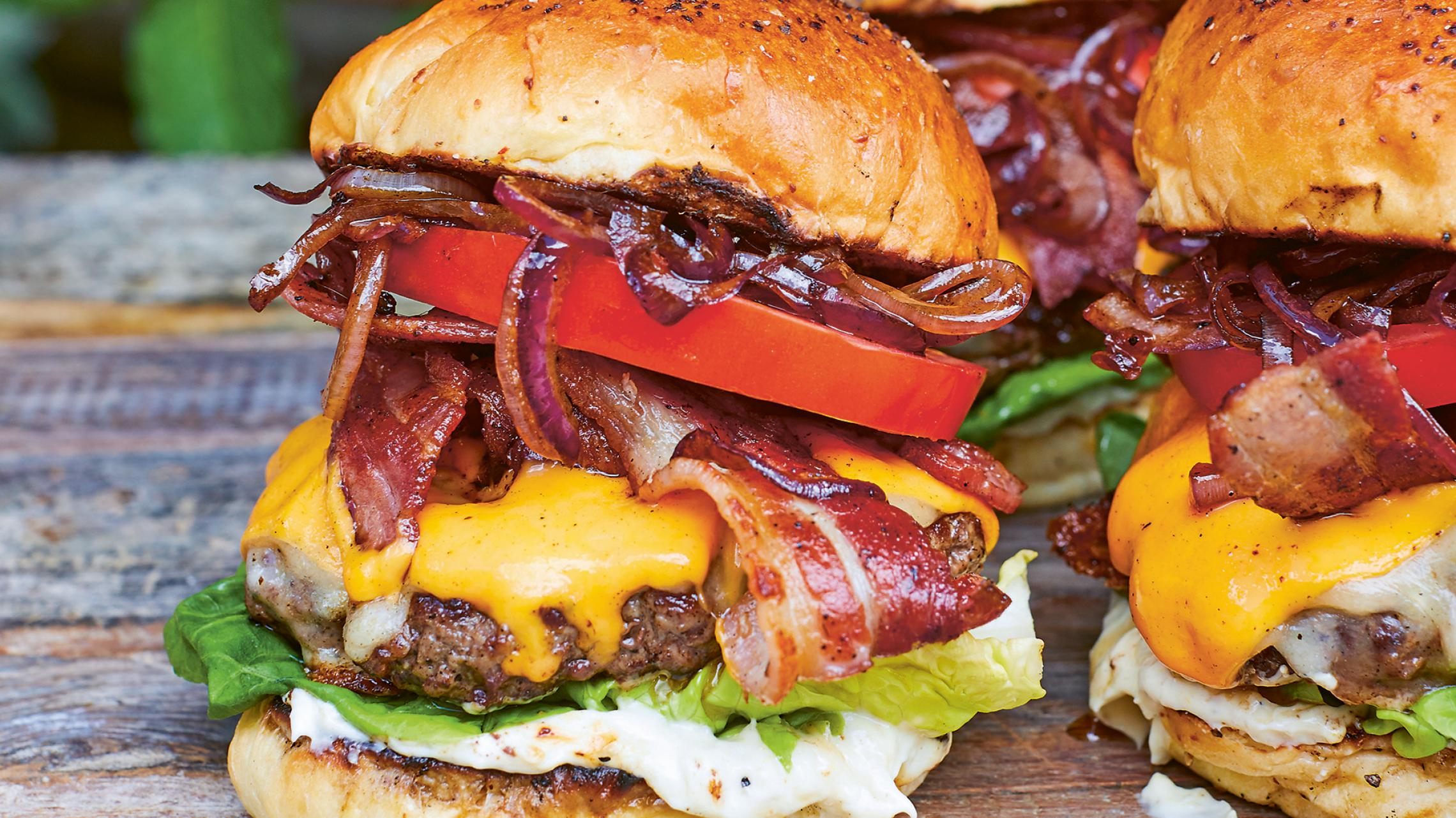 Make DJ BBQ’s DJ BBQ burger Recipes Foodism