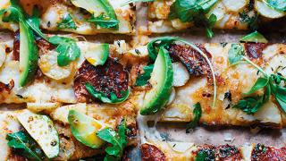 Thomasina Mier's Mexican-style flat pizza with chile de arbol Thomasina Mier's Mexican-style flat pizza with chile de arbol