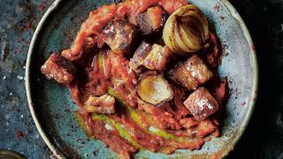 Omar Allibhoy's crispy pork belly with spicy mash