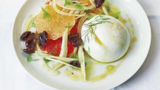 Make Diana Henry's burrata with citrus, fennel and olives; photograph by Laura Edwards