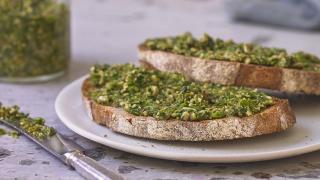 Alexandra Dudley's poorman's sunflower seed pesto; Photograph by Andrew Burton