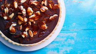 Macmillan's chocolate and peanut praline tart Macmillan's chocolate and peanut praline tart