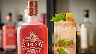 Slingsby Gin’s rhubarb and raspberry iced tea