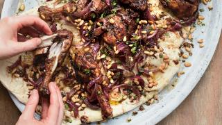 Yasmin Khan’s roast chicken with sumac and red onions