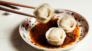 BAO’s boiled mushroom dumplings with red chilli oil