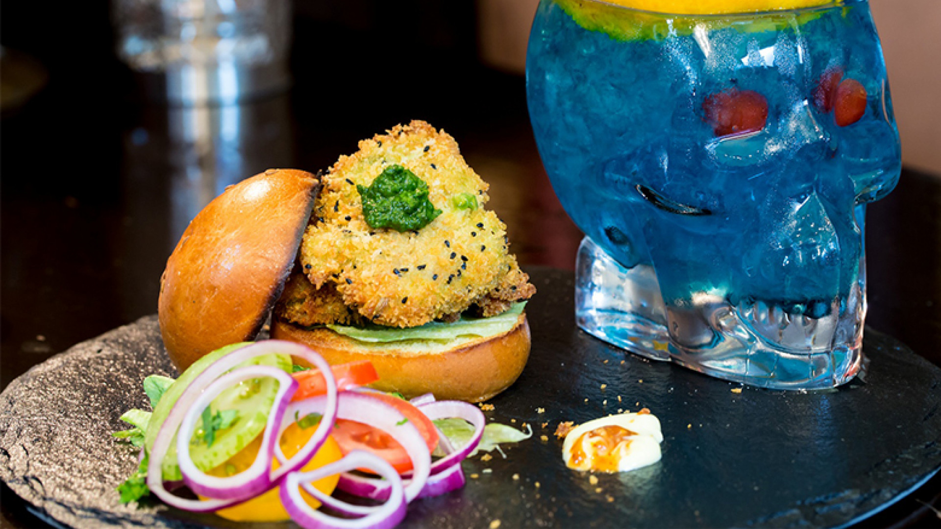 Lamb brain burger CS Lamb brain burger CS