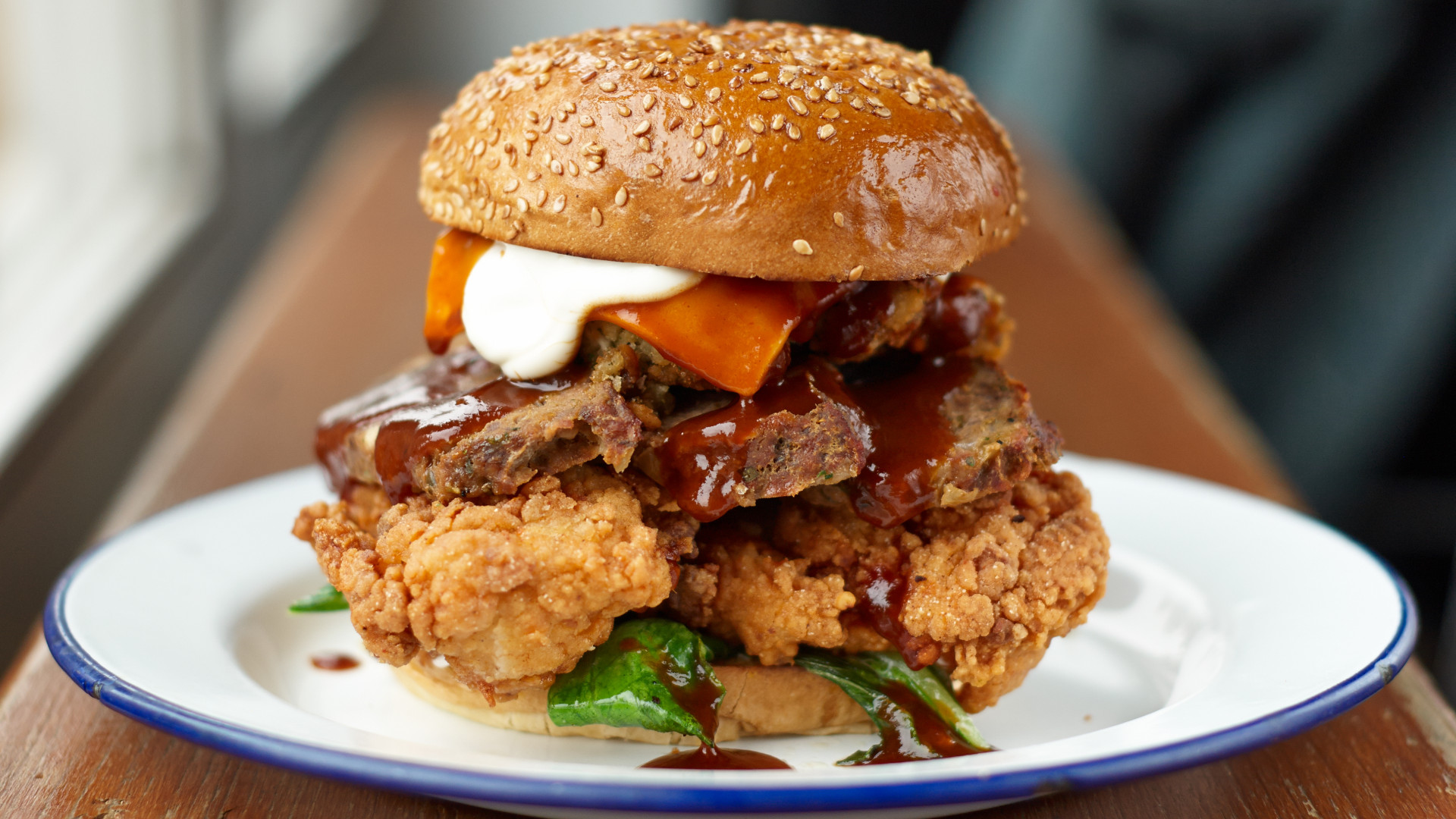 Ben's Canteen's Thanksgiving burger Ben's Canteen's Thanksgiving burger